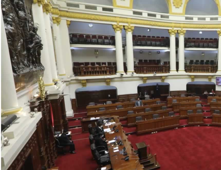 Sesión del Pleno (Foto: Congreso de la República).