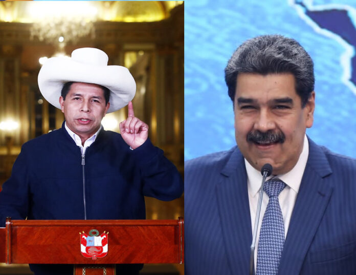 Pedro Castillo y Nicolás Maduro (Composición agendadapais.com)