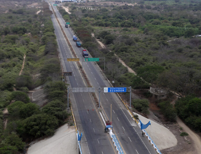 Frontera con Ecuador que será cerrada temporalmente desde el lunes 29 (Foto: Mindef).