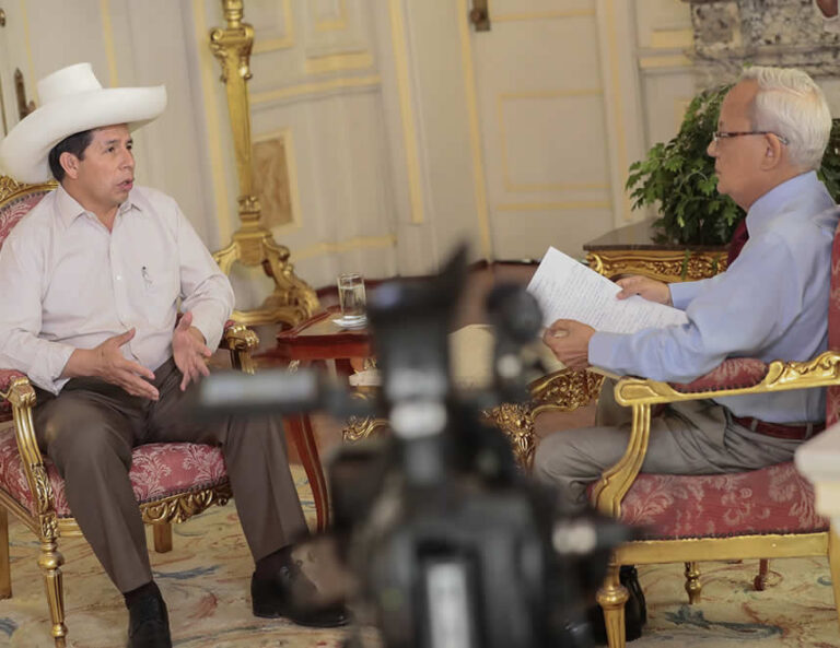 Pedro Castillo: “Jamás pasó por mi cabeza disolver el Congreso”