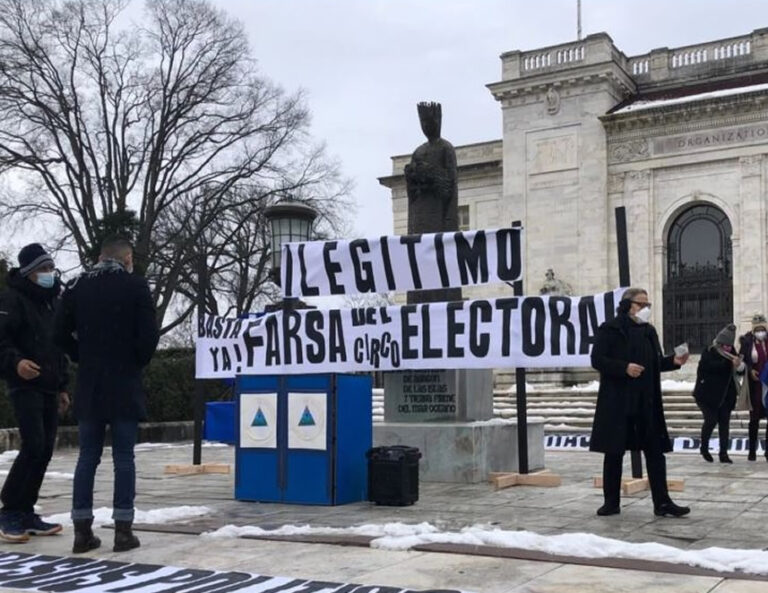 Washington: Nicaragüenses protestaron frente a la OEA contra régimen de Daniel Ortega