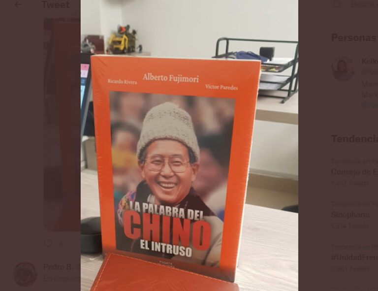 Alberto Fujimori: Sale a la venta  “La palabra del chino: el intruso”