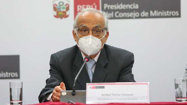Aníbal Torres ofrece disculpas a congresistas y acepta propuesta del Congreso para presentación del Gabinete