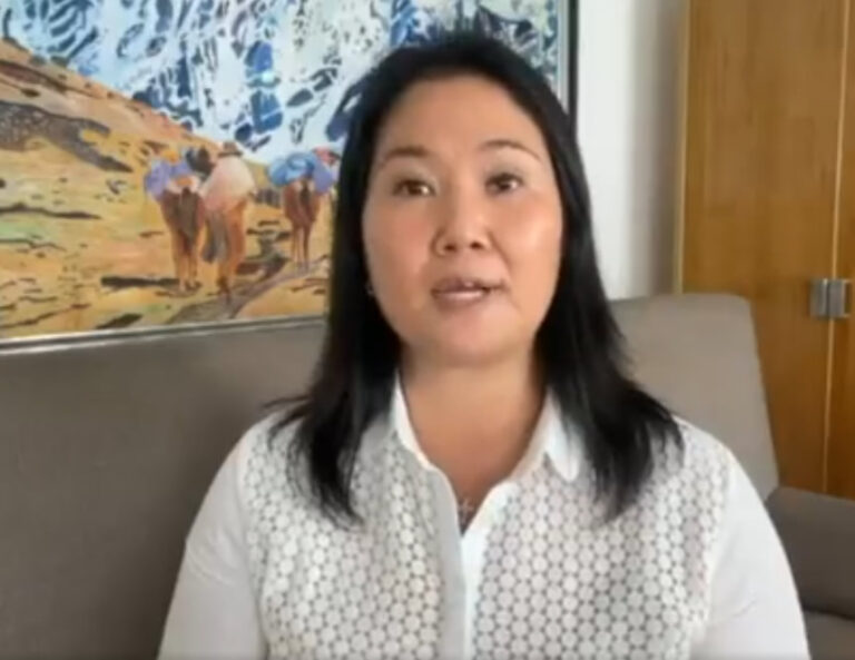Keiko Fujimori quiere la renuncia de Pedro Castillo