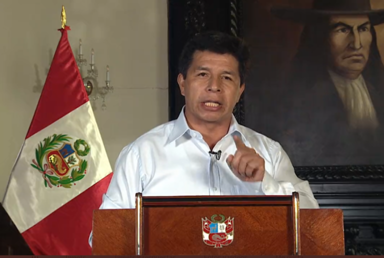 Pedro Castillo: “Fiscalía estaría formando parte de un complot para desestabilizar al Gobierno»