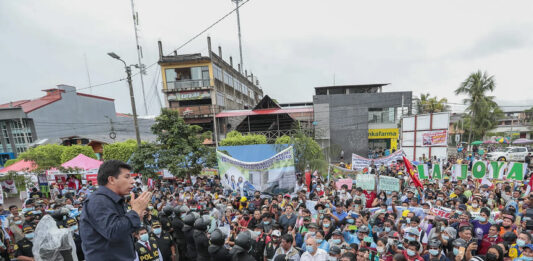 Pedro Castillo en Puerto Maldonado (Foto: Presidencia de la República).