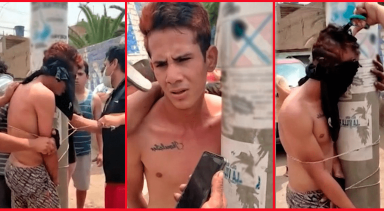 Chaclacayo: Vecinos atraparon e intentaron  prender fuego a ladrón