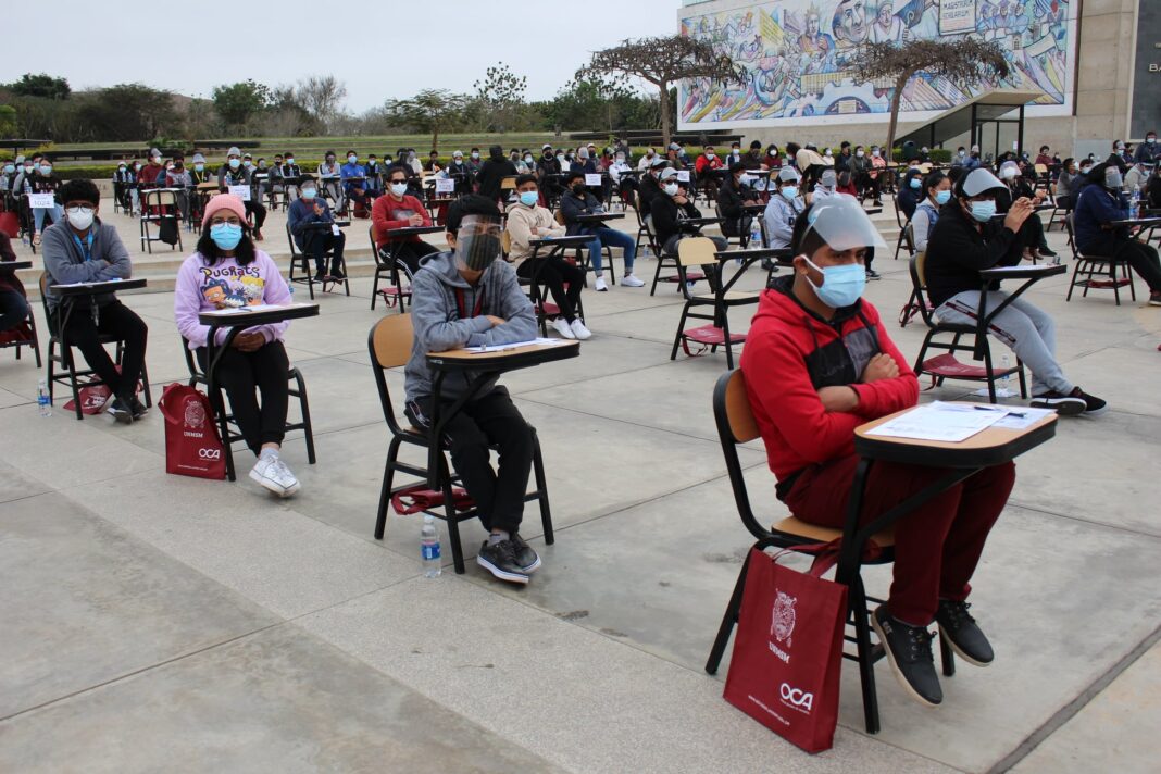 Postulantes a la UNMSM rinden prueba de admisión (Foto: UNMSM).