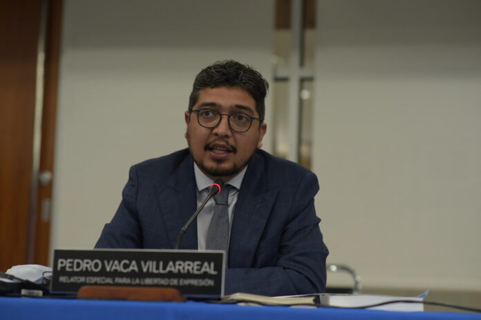 Relator Especial para la libertad de Expresión Pedro Vaca (Foto: Comisión Interamericana de Derechos Humanos).
