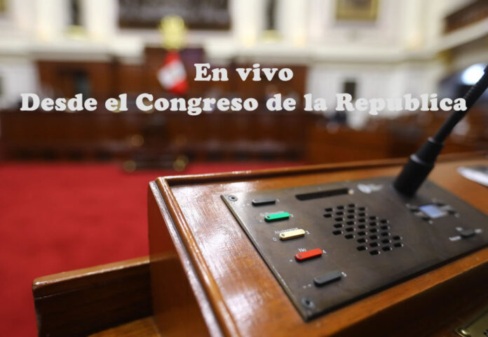 Sesión en vivo del Congreeso de la República (Foto: Congreso de la República).