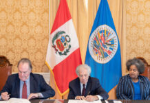 OEA y Perú firman acuerdo para realizar la Asamblea General en Lima (Foto. OEA).