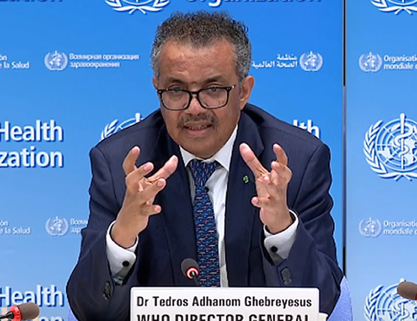 Director general de la Organización Mundial de la Salud, Tedros Adhanom Gebreyesus (Foto: OMS).