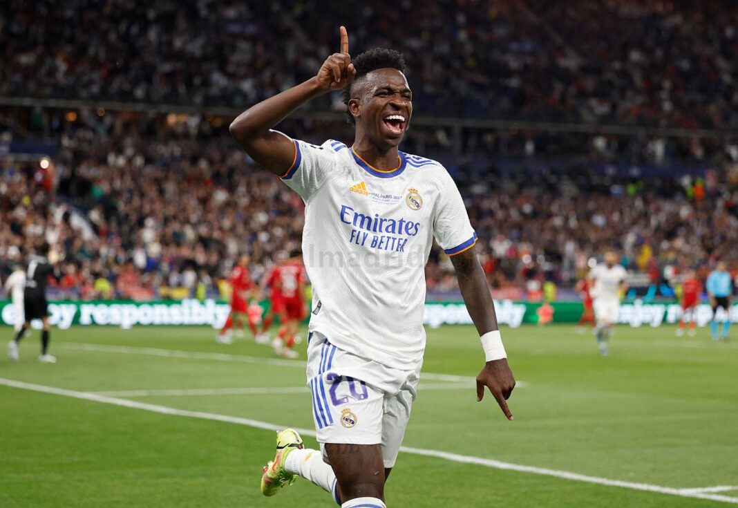 Vini Junior, autor del gol que permitió a Real Madrid alcanzar la decimocuarta copa de Europña (Foto: Real Madrid).