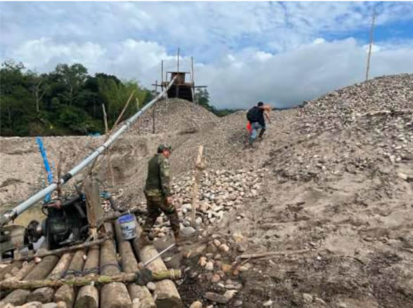 Operativo contra la mineria ilegal en Amazonas (Foto: PNP).