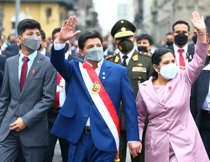 Lilia Paredes acompaña a su esposo Pedro Castillo (Foto:Presidencia de la República).