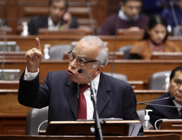 Aníbal Torres hace cuestión de confianza sobre proyecto de ley que restituye el referéndum sin cortapisas (Foto: Congreso de la República).