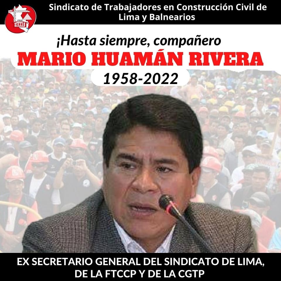 Mario Huamán, descansa en paz.