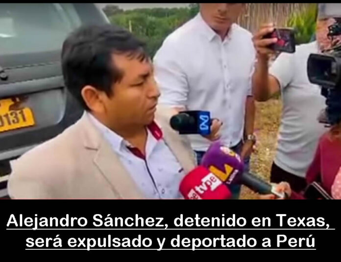 Alejandro Sánchez, detenido en Texas, será expulsado y deportado a Perú (Captura TV).