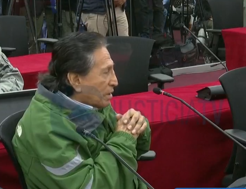 Alejandro Toledo defiende su inocencia (Captura: Justicia TV).