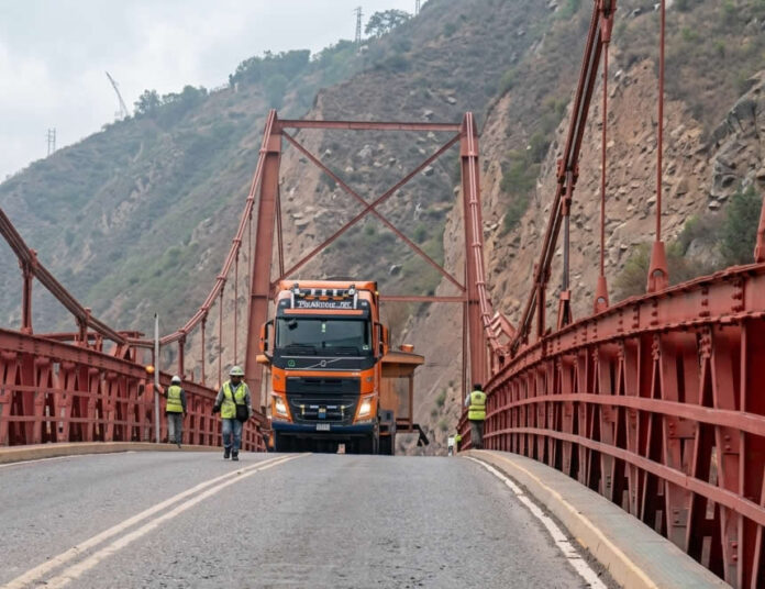 Puente Habich, en el km 69 de la Carretera Central emite sonidos intensos ante el paso de unidades que superan las 100 toneladas (Foto: Ositran).
