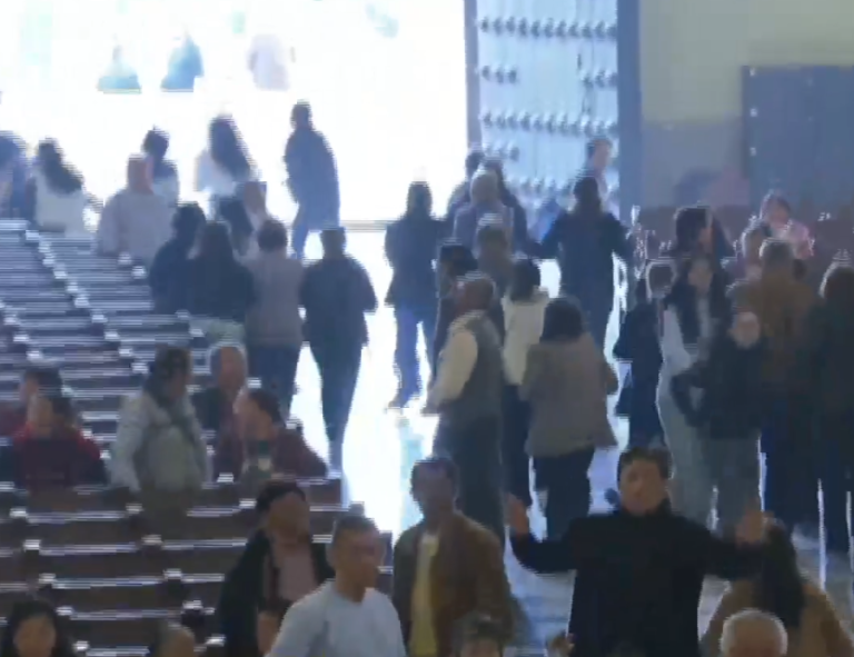 Sismo en Lima: Vea la reacción de los fieles en la Catedral en momentos que se producía evento telúrico