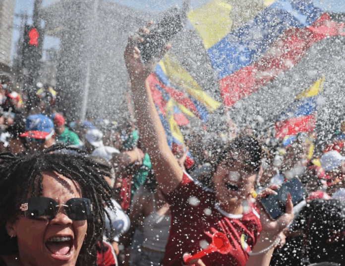 Residentes venezolanos protagonizaron celebraciones masivas en diversas ciudades latinoamericanas