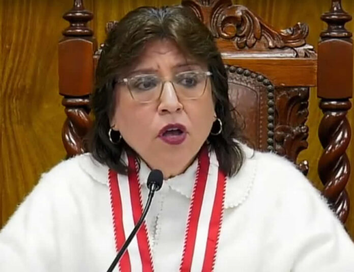 Delia Espinoza: señala que la Fiscalía ha ejercido una atribución que le da la ley al pedir la proscripción de partidos 8Foto: Fiscalia de la Nación).