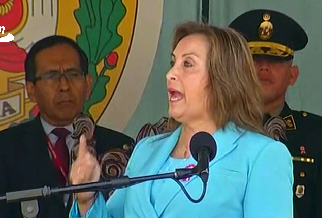 Dina Boluarte en Puente Piedra (Captura: TV PERÚ).