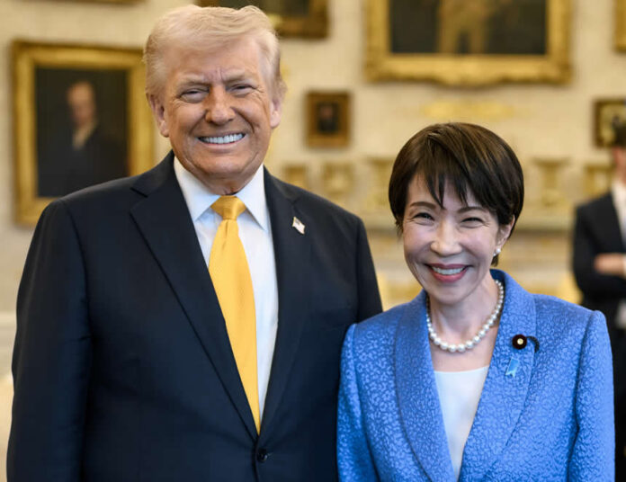 El presidente Donald J. Trump y la primera ministra de japón, Sanae Takaichi (Foto:whitehouse.gov).