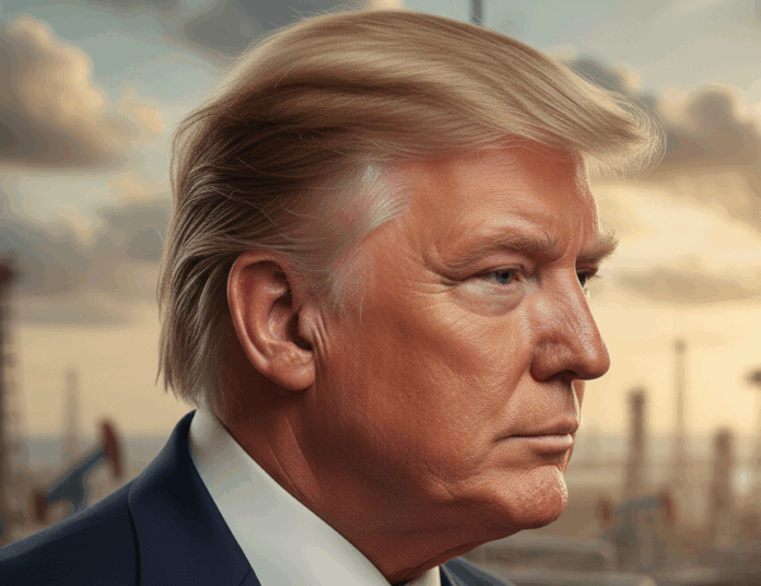 Donald Trump consolida su poder en Venezuela tras el anuncio de que las autoridades a las que llama transitorias entregaran a EE.UU. entre 30 y 50 millones de barriles de petróleo para venderlos a precios de mercado (Imagen generada por IA de Gemini).
