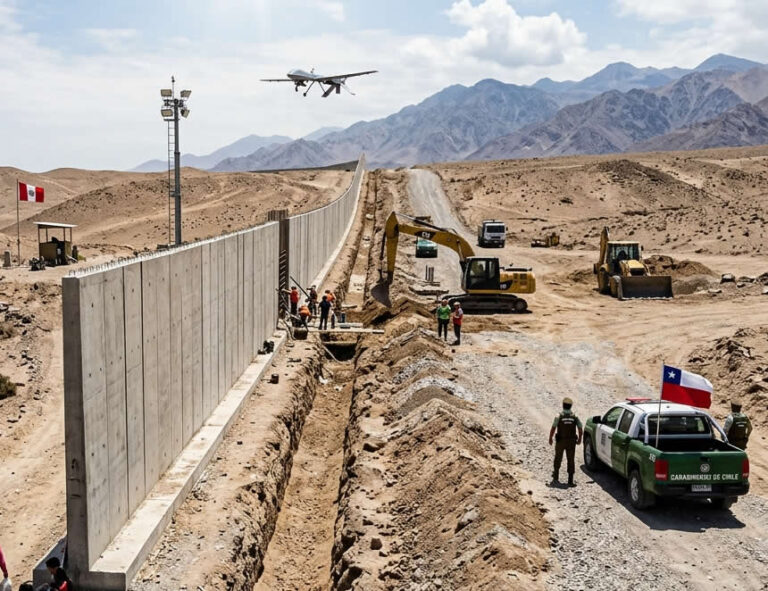 Chile construirá muros y zanjas en la zona fronteriza con Perú