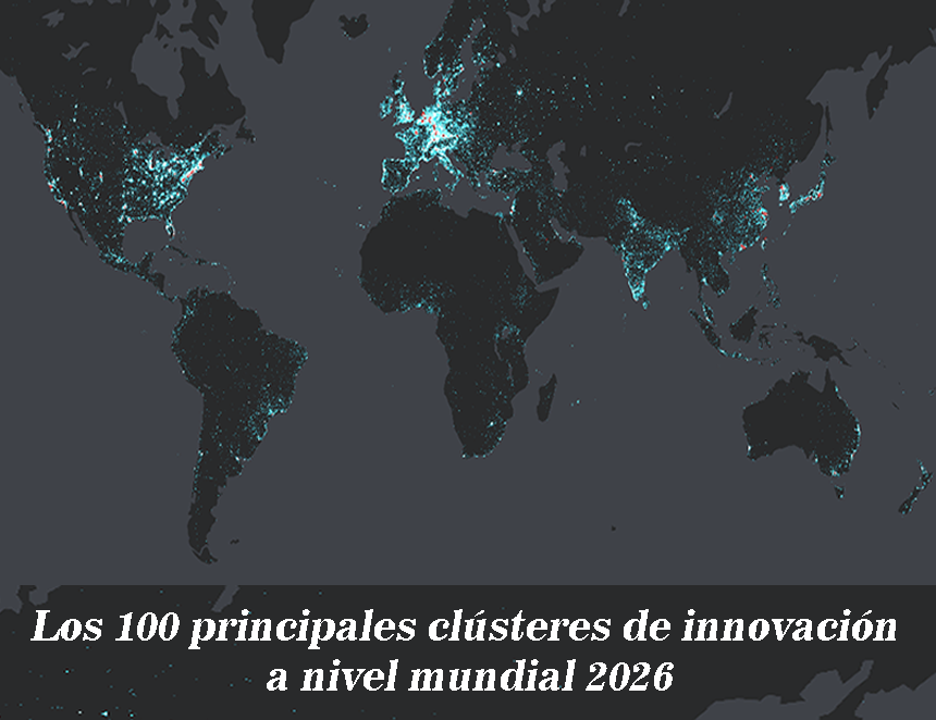 Los 100 principales clústeres de innovación a nivel mundial 2026 (Fuente:OMPI).