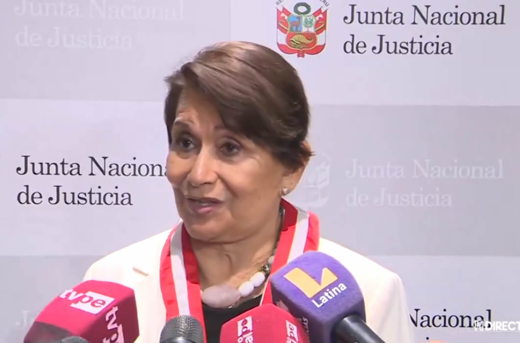 Inés Tello, magistrada repuiesta en la JNJ (Captura video).
