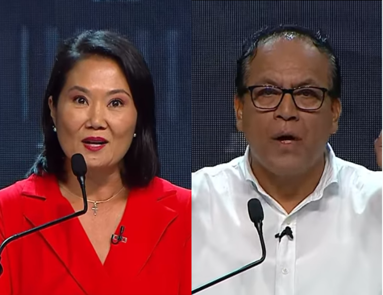 Debate electoral:  Keiko Fujimorir  estuvieron frente a frente por mas de dos horas