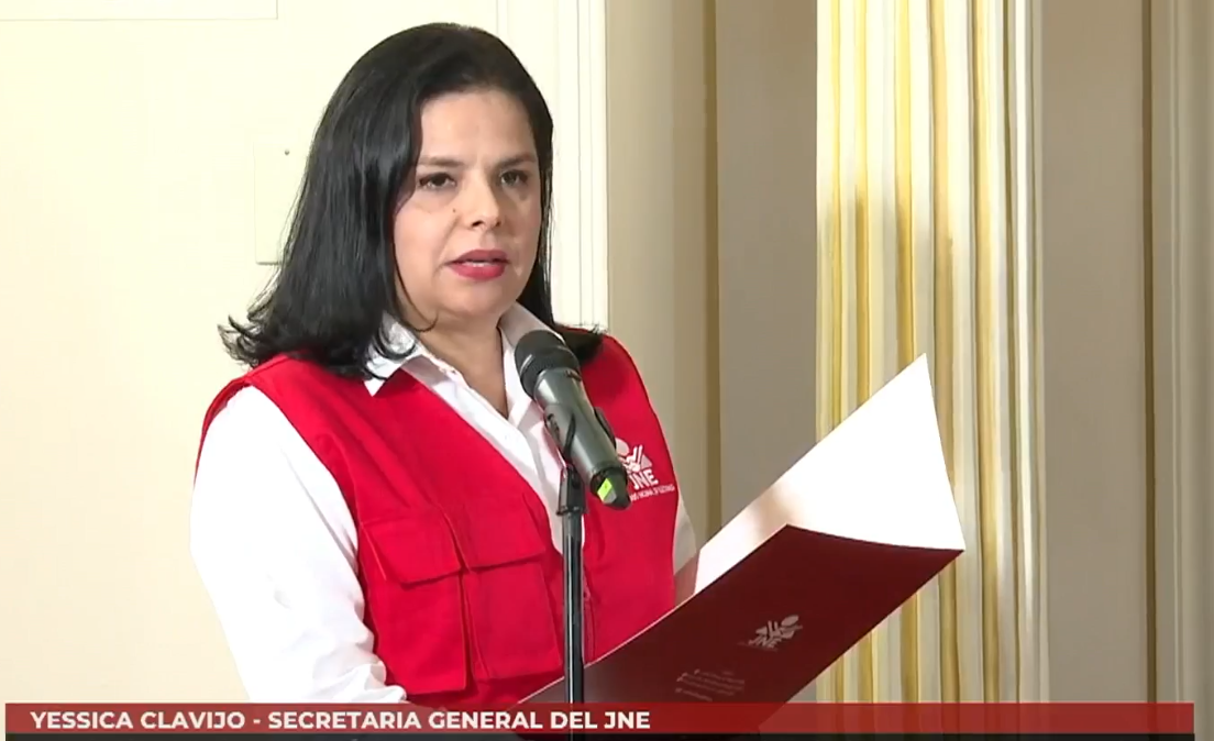 Secretaria General del JNE, Yessica Clavijo (Foto: Facebook).