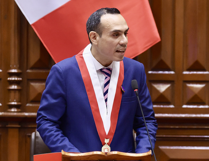 José Jerí Oré, nuevo presidente del Congreso es de 1986 y tiene sólo 38 años (Foto: Congreso de la República).