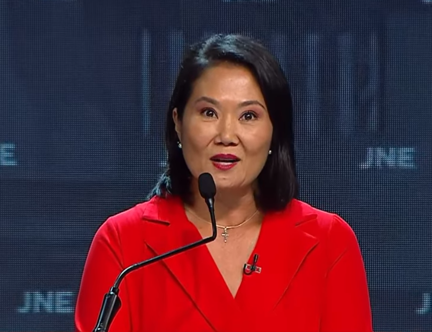 Keiko Fujimori, candidata presidencial de Fuerza Popular. (Captura video).
