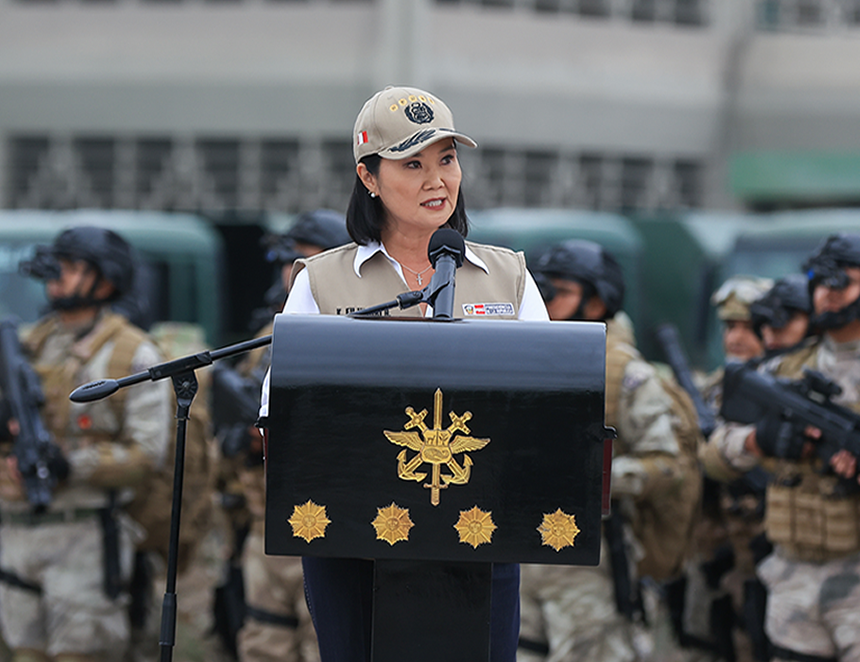 Keiko Fujimori declara una “Ofensiva total” a la delincuencia: ¿Qué implica esta decisión? (Foto: Presidencia de República).