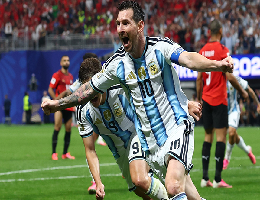 Leonel Messi, uno de los protagonistas del triunfo ante Egipto que permitió el pase a cuartos de la selección albiceleste. (Foto: FIFA).