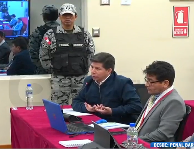 Pedro Castillo en audiencia “lo que quiero es manifestar la razón de mi rechazo a este juicio express”