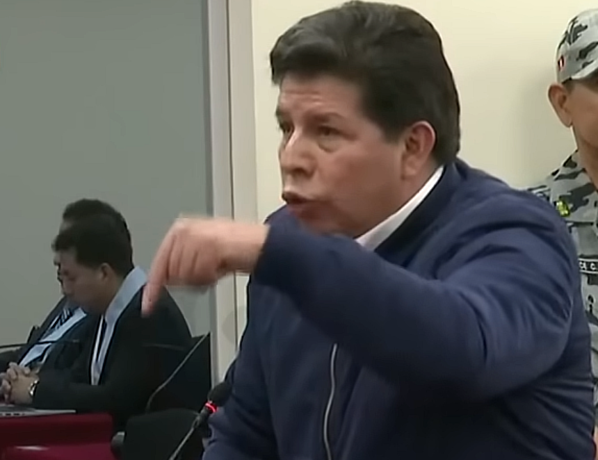 Pedro Castillo, Maricarmen Alva pidió dos ministerios en tres oportunidades, el mismo día, en el mismo acto y en la misma nave, aunque en dos locaciones distintas (Foto: Justicia TV).