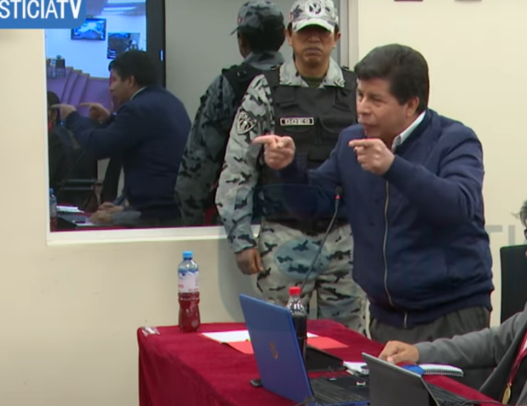 Pedro Castillo a viva voz exige a los jueces que acaben de una vez con el juicio abierto en su contra