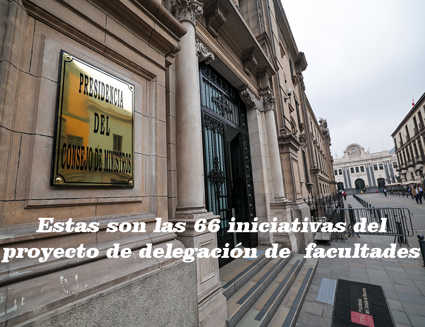 Delegación de facultades: ¿Qué propone cada uno de las 66 iniciativas del Ejecutivo? (Foto: PCM)