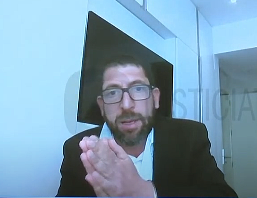 Raúl Noblecilla: respondió a la sanción: “Me podrán expulsar, pero no van a expulsar la razón y la verdad” (Captura: Justicia TV).