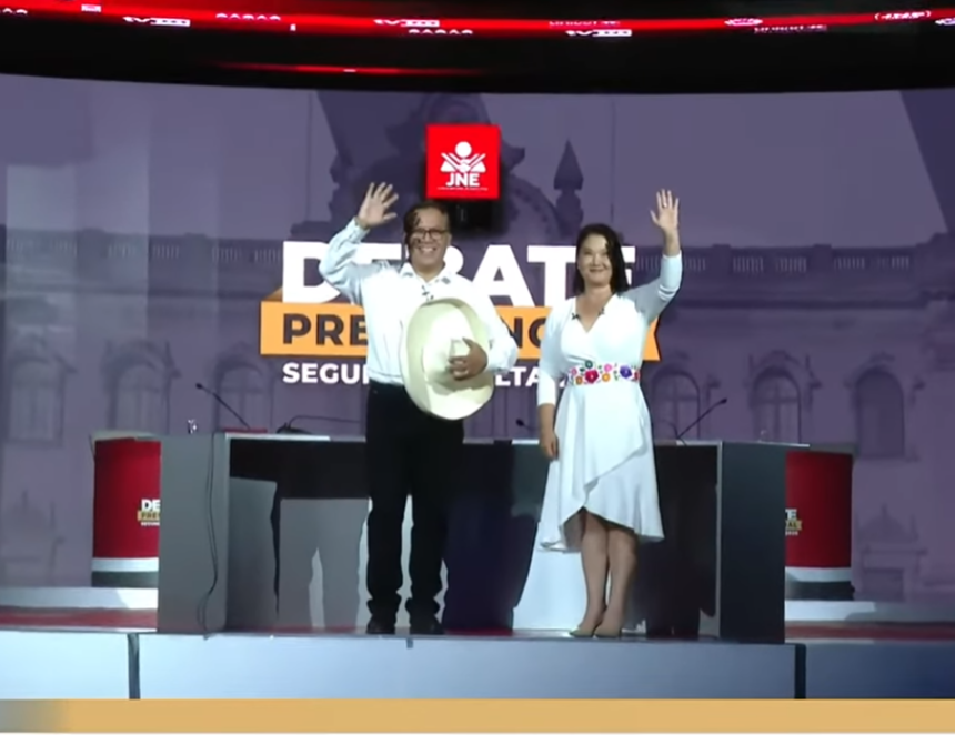 Debate Electoral 2026: El triunfo de la evasión y el inesperado choque de solidezque desarmó el libreto de Keiko Fujimori (Captura: Video JNE). 