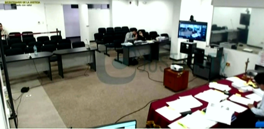Sala del Primer Juzgado de Investigación Preparatoria – Corte Superior Nacional (Foto: Justicia TV)