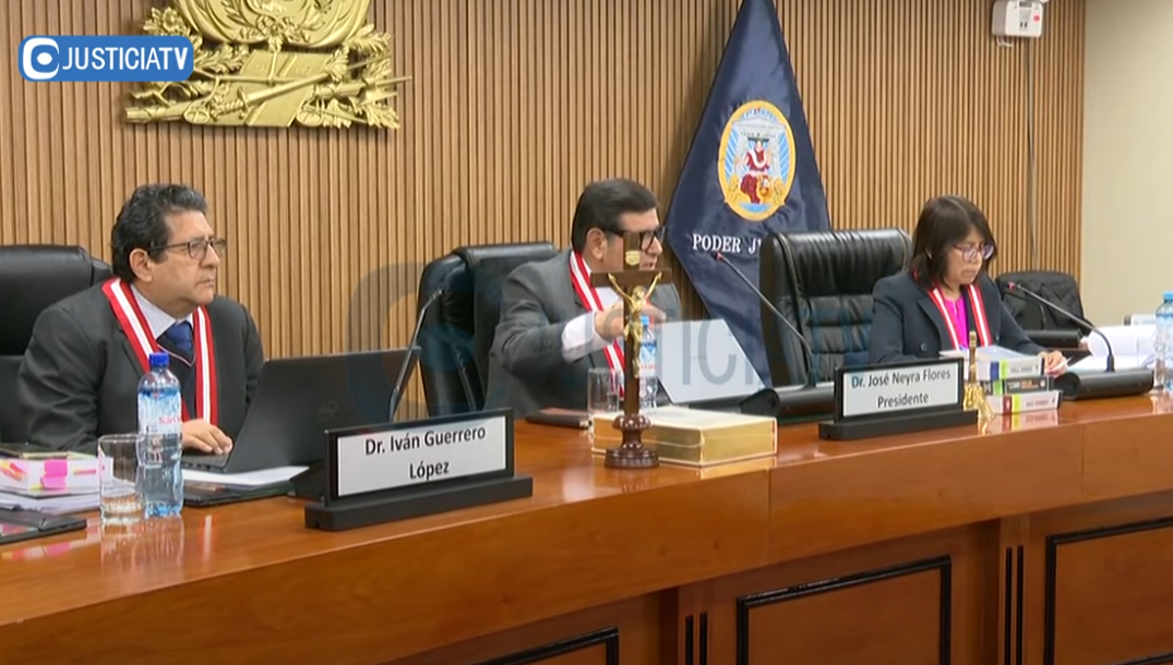 Sala que juzga al expresidente Pedro Castillo 