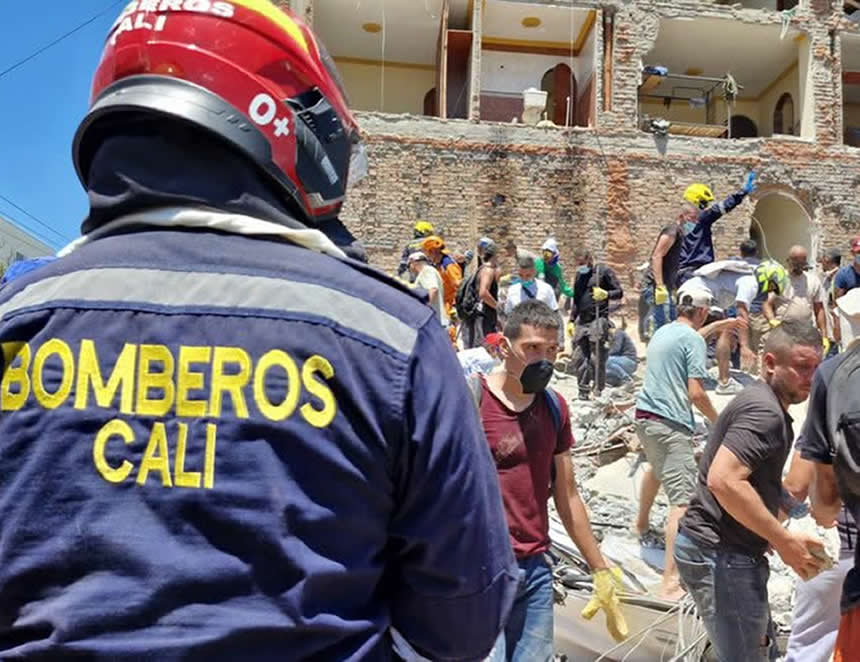 Terremoto en Colombia: evento telúrico de magnitud 7,4 dejó más de 130 muertos y miles de damnificados (Foto: Alcaldía de Cali).
