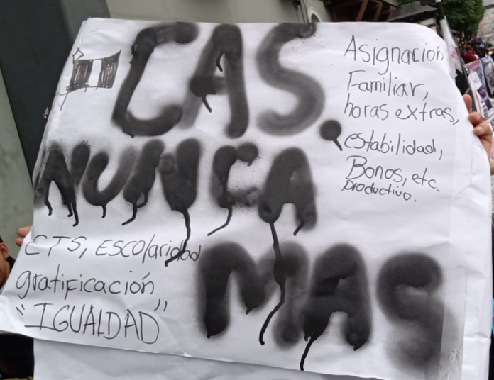 Trabajadores CAS tendrán derecho a las gratificaciones y la CTS