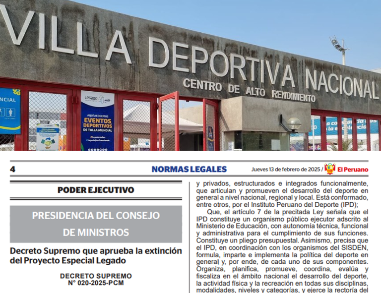 Legado: ¿Cuál es la justificación del Gobierno para extinguir el Proyecto Especial?